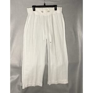 Lilly Pulitzer White Beach Pants Womens Size L -